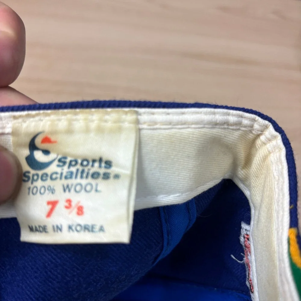 Vintage St Louis‎ Blues Hat 7 3/8 Blue Wool Sports Specialties Script Center Ice